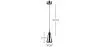 Design-Deckenlampe - Kleiner Chrom-Metall-Pendelleuchte - Carter image 7