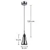 Design-Deckenlampe - Kleiner Chrom-Metall-Pendelleuchte - Carter image 7