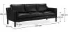 Sofa mit Lederbezug - 3-Sitzer - Menache image 7