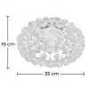 Deckenlampe - Glaskugel-Deckenleuchte - 35 cm - Savoni image 7