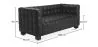 Sofa mit Lederbezug - 2-Sitzer - Nubus image 7