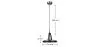 Deckenlampe - Chrom-Metall-Pendelleuchte - Blake image 7