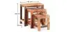 Set aus 3 stapelbaren Beistelltischen - Holz - Seaside image 7