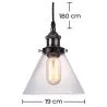 Deckenlampe - Industrie-Design-Pendelleuchte - Hannah image 7