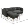 Lounge Chair aus Leinen - Skandinavischer Stil - Vriga image 7