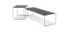Set aus 2 Couchtischen - Holz und Metall - Lacky image 7