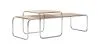 Set aus 2 Couchtischen - Holz und Metall - Lacky image 7