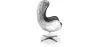 Design-Sessel mit Armlehnen - Ei-Design - Leder und Metall - Cocoon image 7