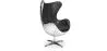 Design-Sessel mit Armlehnen - Ei-Design - Leder und Metall - Cocoon image 7