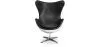 Design-Sessel mit Armlehnen - Ei-Design - Leder und Metall - Cocoon image 7