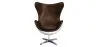 Sessel mit Armlehnen - Aviator-Stil - Leder und Metall - Cocoon image 7