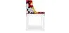 Esszimmerstuhl - Transparente Beine - Gemustertes Design - Miss Style image 7