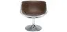Loungesessel - Design Sessel - Kunstleder und Metall - Cognac image 7