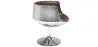 Loungesessel - Design Sessel - Kunstleder und Metall - Cognac image 7