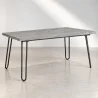 Rechteckiger Esstisch - Industriestil - Holz und Metall - 150 cm - Hairpin image 9