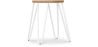 Runder Barhocker - Industriedesign - Holz & Stahl - 44cm - Hairpin image 9