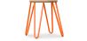 Runder Barhocker - Industriedesign - Holz & Stahl - 44cm - Hairpin image 9