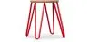 Runder Barhocker - Industriedesign - Holz & Stahl - 44cm - Hairpin image 9