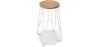 Runder Hocker - Industriedesign - Holz & Metall - 66cm - Hairpin image 9