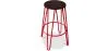 Runder Hocker - Industriedesign - Holz & Metall - 66cm - Hairpin image 9