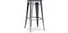 Barhocker - Industriedesign - Holz & Metall - 76cm - Stylix image 9