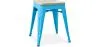 Hocker im Industriedesign - Holz & Metall - 45cm - Stylix image 9