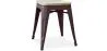 Hocker im Industriedesign - Holz & Metall - 45cm - Stylix image 9
