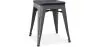Hocker im Industriedesign - Holz & Stahl - 46cm - Stylix image 9