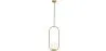 Globus-Deckenlampe - Goldene Pendelleuchte - Ruby image 9