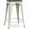 Barhocker - Industriedesign - Holz & Stahl - 60cm -Stylix image 9