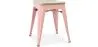 Hocker im Industriedesign - Holz & Metall - 45cm - Stylix image 9