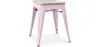 Hocker im Industriedesign - Holz & Metall - 45cm - Stylix image 9
