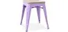Hocker im Industriedesign - Holz & Metall - 45cm - Stylix image 9