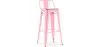 Barhocker mit Rückenlehne - Industriedesign - 76 cm - Stylix image 9