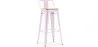 Barhocker mit Rückenlehne - Industriedesign - 76 cm - Stylix image 9