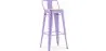 Barhocker mit Rückenlehne - Industriedesign - 76 cm - Stylix image 9