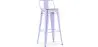 Barhocker mit Rückenlehne - Industriedesign - 76 cm - Stylix image 9