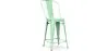 Barhocker mit Rückenlehne - Industriedesign - 60cm - Stylix image 9