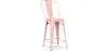 Barhocker mit Rückenlehne - Industriedesign - 60cm - Stylix image 9
