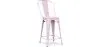 Barhocker mit Rückenlehne - Industriedesign - 60cm - Stylix image 9