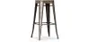 Industriedesign Barhocker - Holz & Stahl - 76cm - Stylix image 9