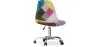 Bürostuhl mit Rollen - Schreibtischstuhl - Bezug aus Patchwork - Simona  image 9