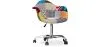 Bürostuhl mit Armlehnen - Schreibtischstuhl mit Rollen - Bezogen mit Patchwork - Patty image 9