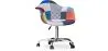 Bürostuhl mit Armlehnen - Schreibtischstuhl mit Rollen - Bezogen mit Patchwork - Pixi image 9
