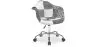 Bürostuhl mit Armlehnen - Schreibtischstuhl mit Rollen - Gepolstert in schwarz-weißem Patchwork - Denisse - Weston image 9