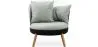 Runder Sessel - In Leinen bezogen - Skandinavisches Design - Bella image 9