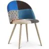 Gepolsterter Esszimmerstuhl mit Patchwork - Skandinavischer Stil - Evelyne  image 9