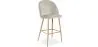 Hocker gepolstert mit Samt - Skandinavisches Design - Evelyne image 9