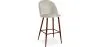 Samtgepolsterter Hocker - Skandinavisches Design - Evelyne image 9