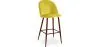 Samtgepolsterter Hocker - Skandinavisches Design - Evelyne image 9
